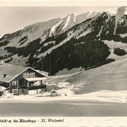 AK aus Hirschegg Kleinwalsertal mit Heuberghaus Vorarlberg Ansichtskarte (8345)