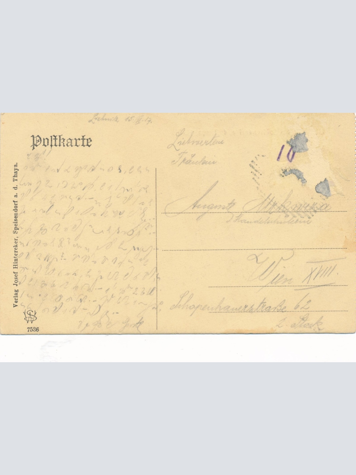 AK aus Liebnitz bei Speisendorf Niederösterreich Ansichtskarte (8364)