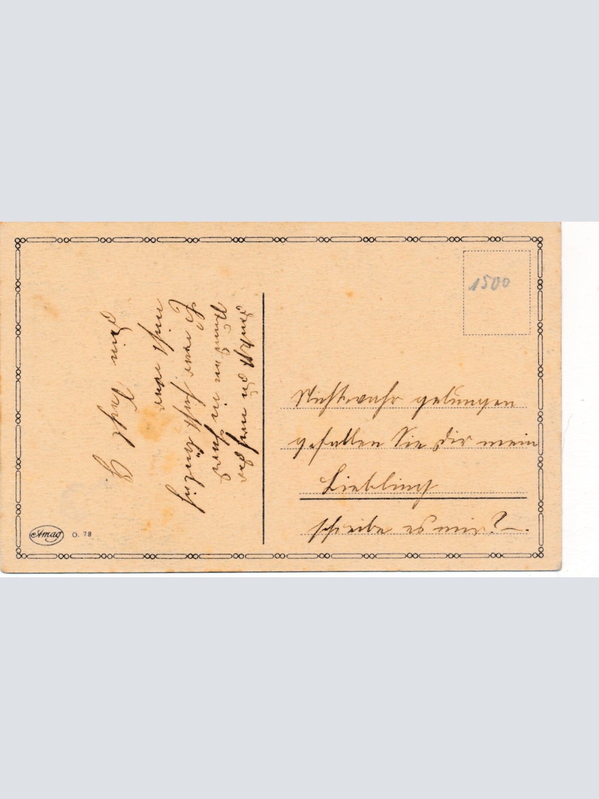 Motiv - Karte mit zwei Kinder der kleine Romeo Ansichtskarte (8939)