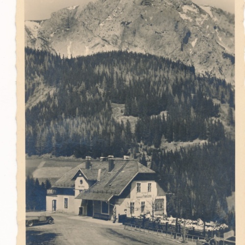 AK vom Gasthof Geyschläger Preiner Gscheid Niederösterreich Ansichtskarte (8381)