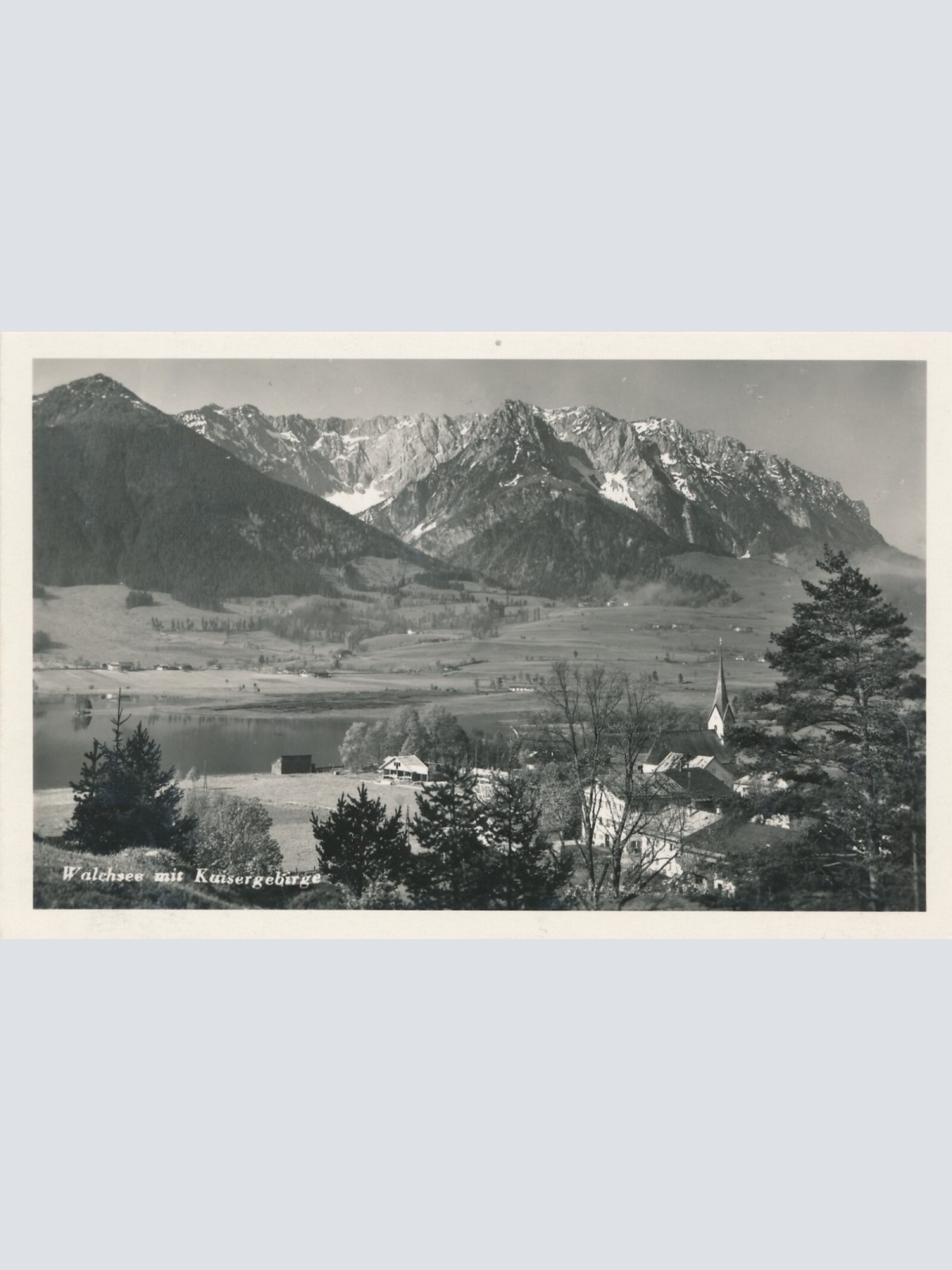 AK, Walchsee mit Kaisergebirge, Tirol (S2247)