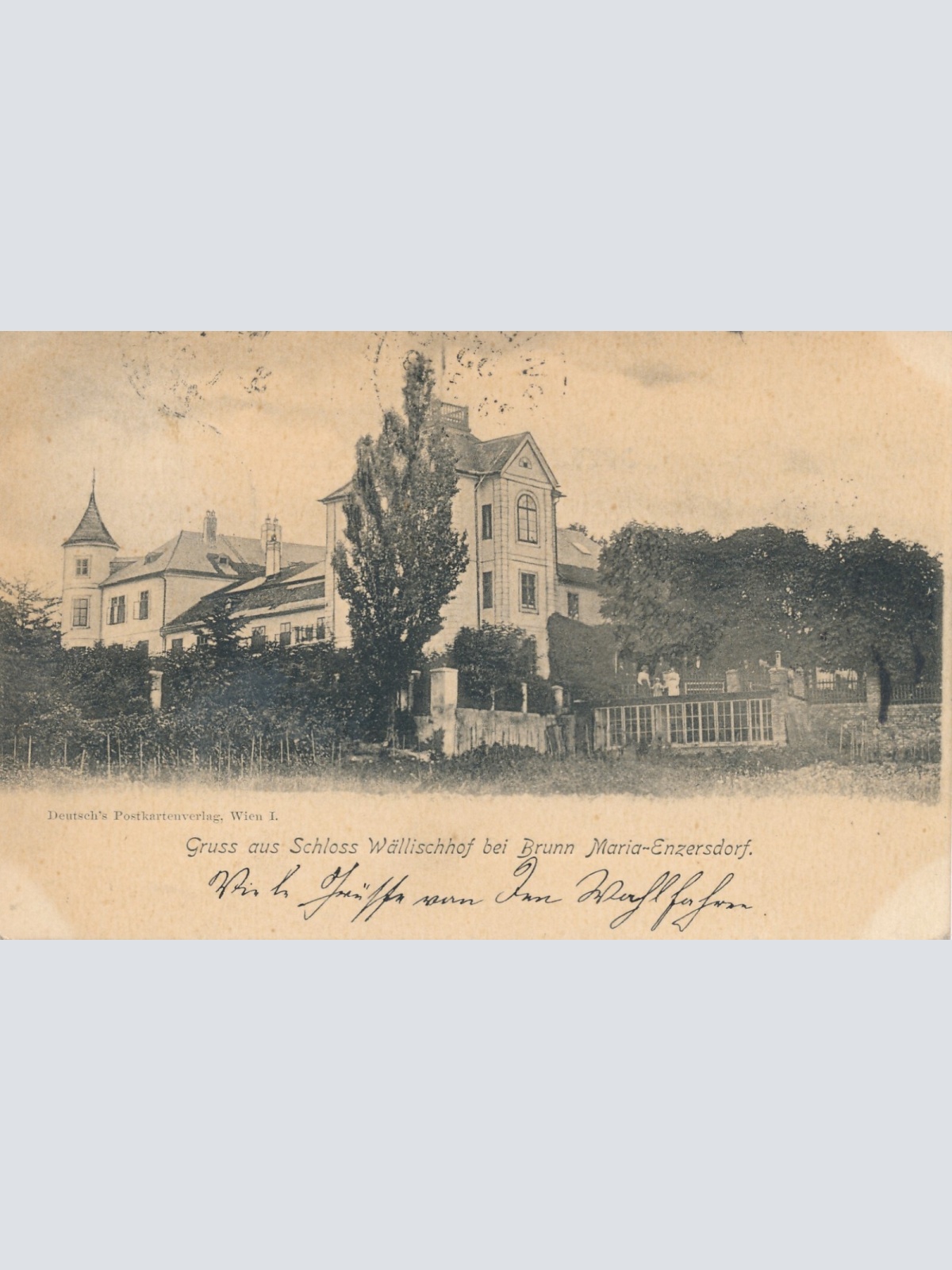 AK vom Schloss Wällischhof bei Brunn Niederösterreich Ansichtskarte (8367)