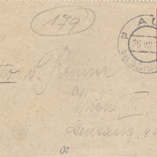 10 Heller Ganzsachen - Karten Brief 1913 aus AU bei Goisern (8946)