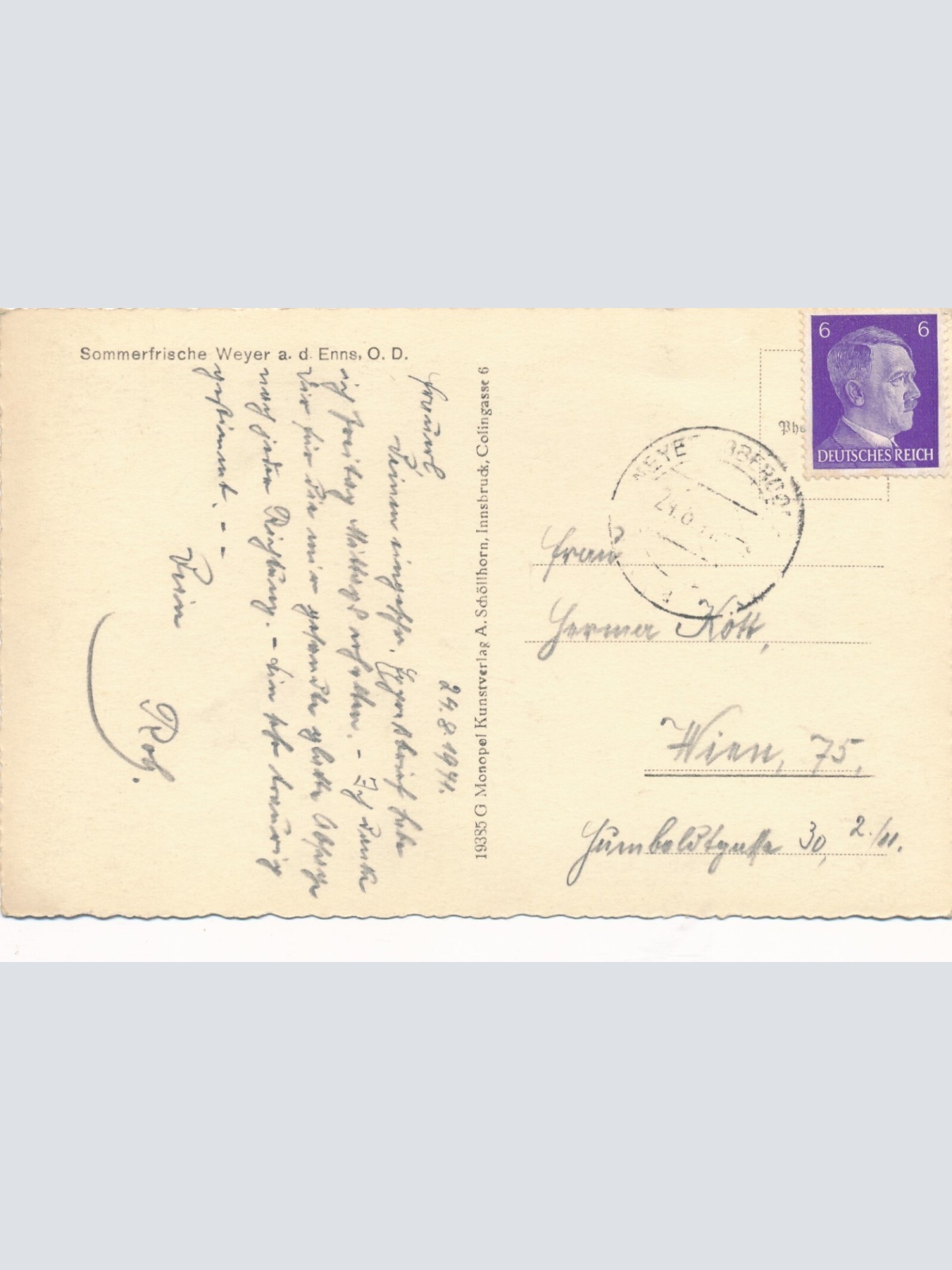 AK aus Weyer an der Enns Oberösterreich Ansichtskarte (8897)