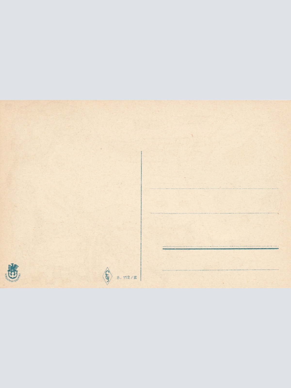 Motiv - Karte Krampus mit Dreizack und Hund (7219)