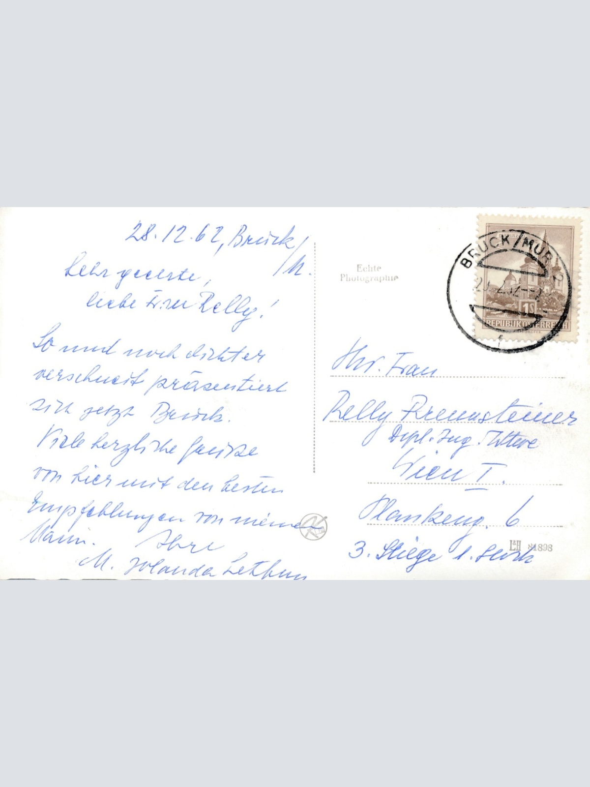 AK Frohe Weihnachten aus Bruck an der Mur (7205)