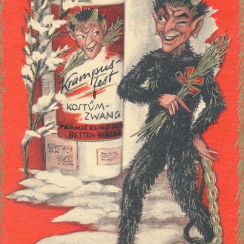 Motiv - Karte Krampus Kostümzwang (7217)