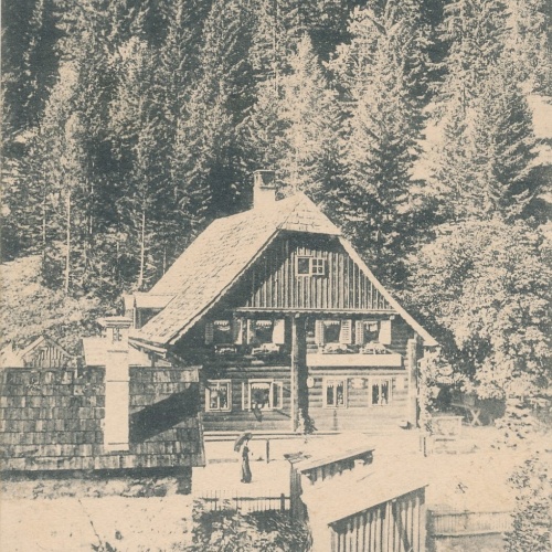 AK aus Mürzsteg mit Gastahus Gamsjäger Steiermark (7144)