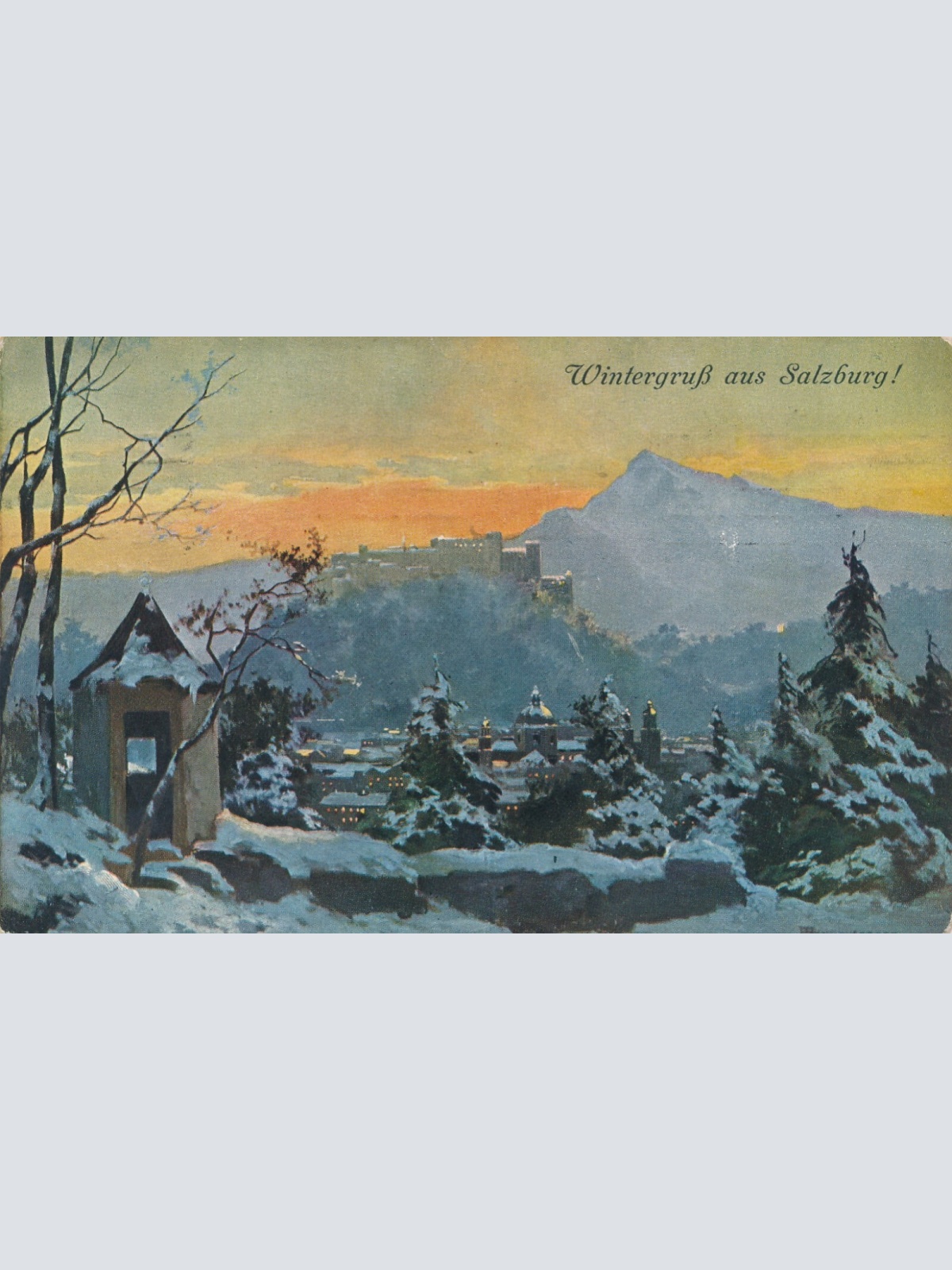 AK Frohe Weihnachten aus Salzburg (7206)