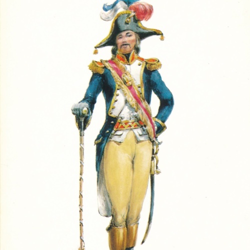AK Uniform Kaiserr. Frankreich 1793 Infanterie Tambourmajor Ansichtskarte (8726)