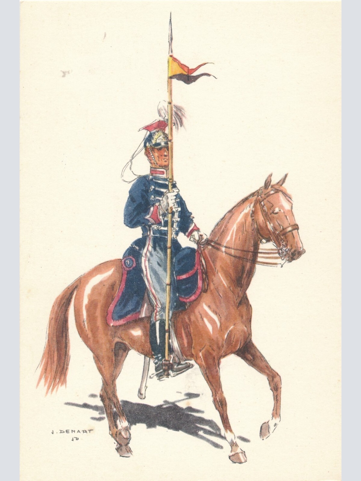 AK Uniform Belgien 1890 Lansiers Ansichtskarte (8755)