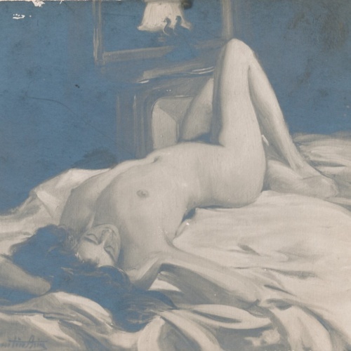 AK Erotik Akt - Nackt Busen Nackte Frau Emile Quertin Brin 1912 (6905)