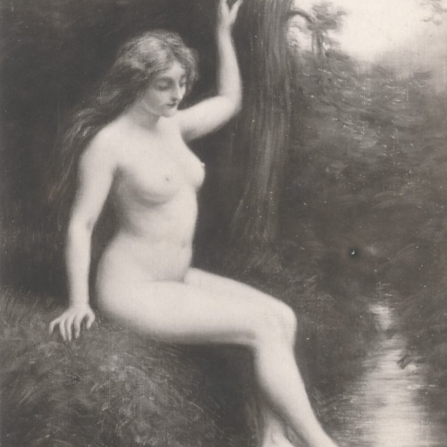 AK Erotik Akt - Nackt Busen Nackte Frau Sylvie 1913 (6906)