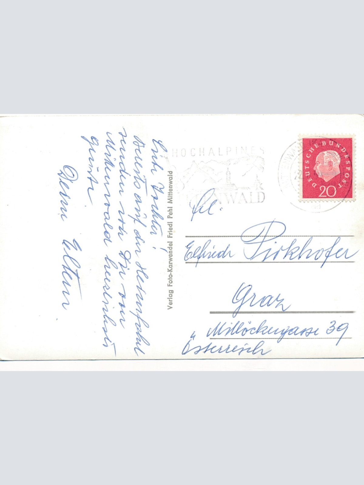 AK aus Bozen Weinstube gegen Wettstein Italien Ansichtskarte (8825)