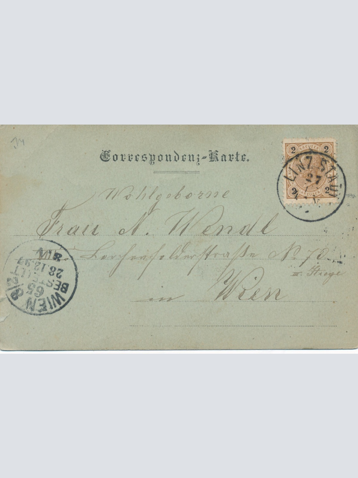 Mondschein - Karte AK aus Linz Oberösterreich Ansichtskarte (8859)