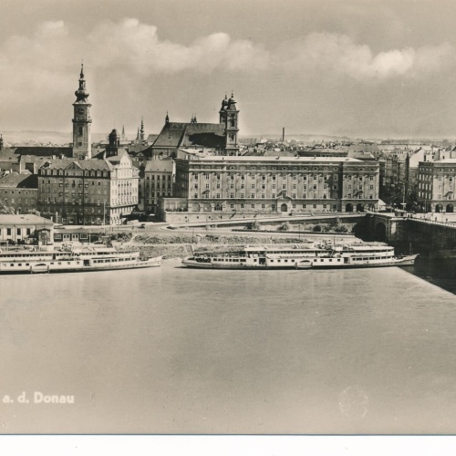 AK aus Linz mit Dampfer Oberösterreich Ansichtskarte (8860)