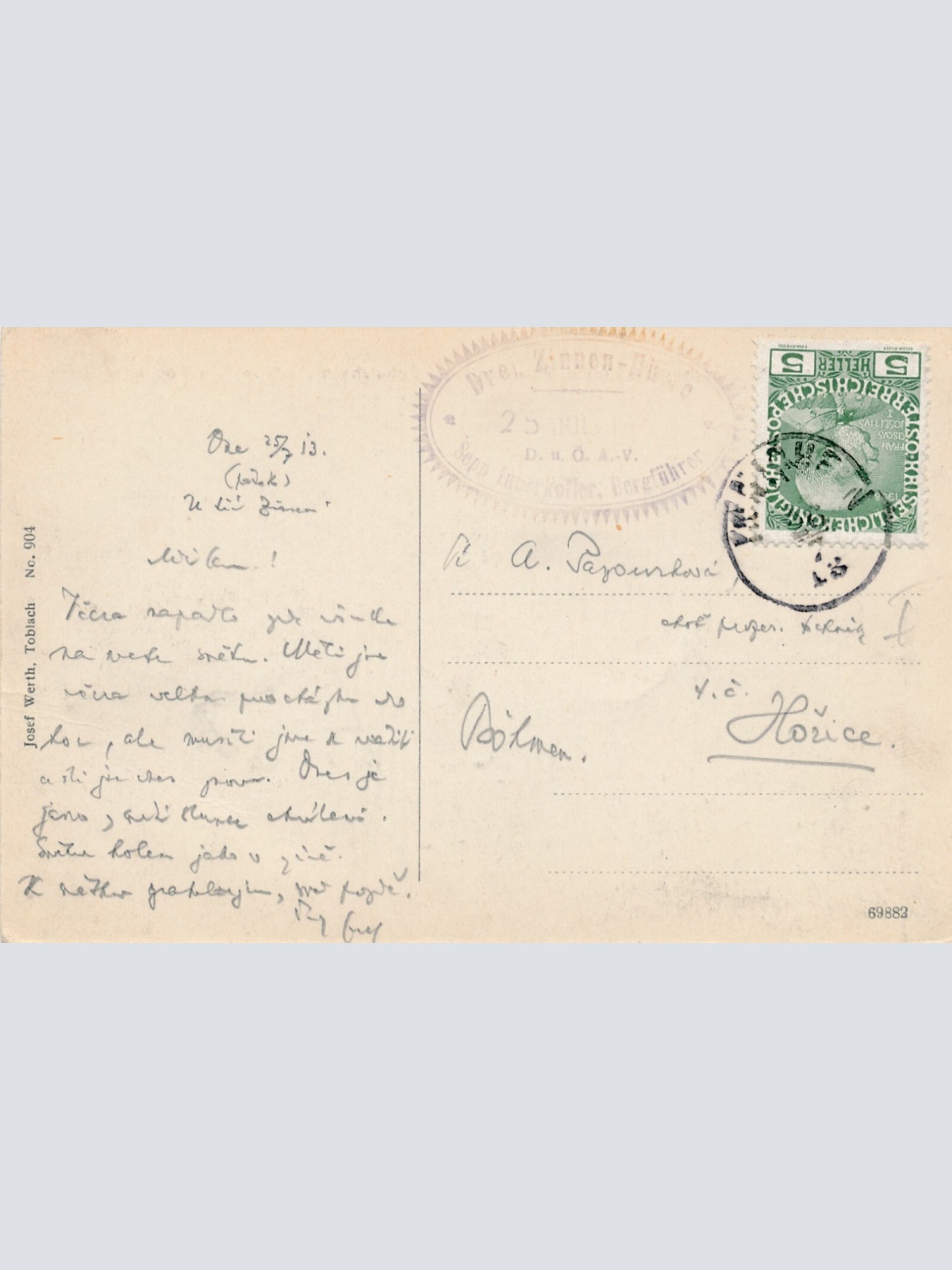 AK drei Zinnen mit Schutzhaus Italien Ansichtskarte (8840)