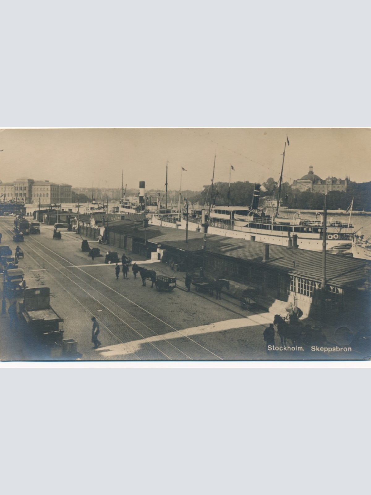 AK aus Stockholm Schweden mit Dampfer Ansichtskarte (9163)