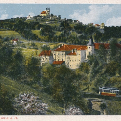 AK aus Linz Oberösterreich Pöstlingberg Fliegerfoto (J24)