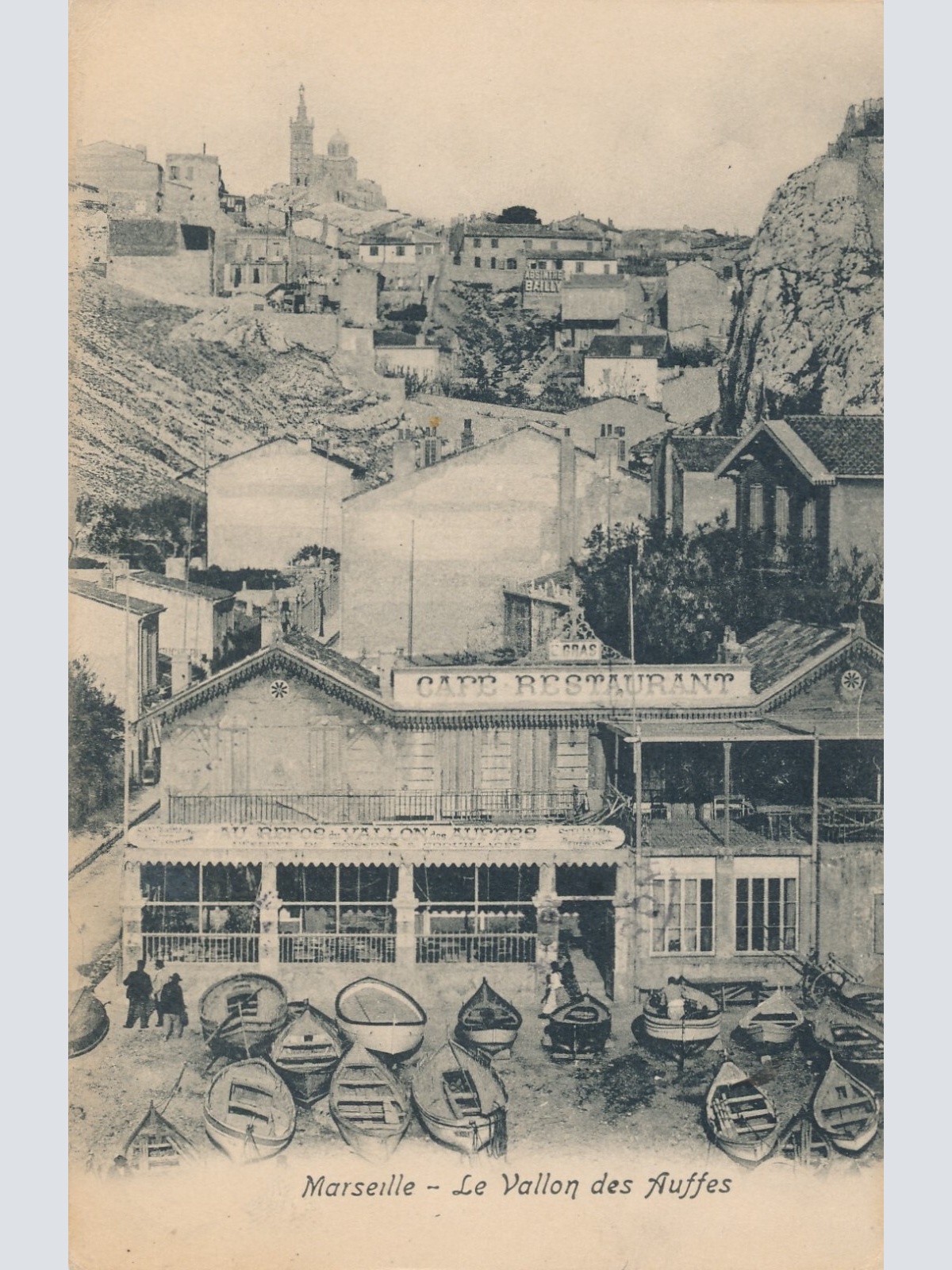 AK aus Marseille Le Vallon des Auffes Italien Ansichtskarte (8763)