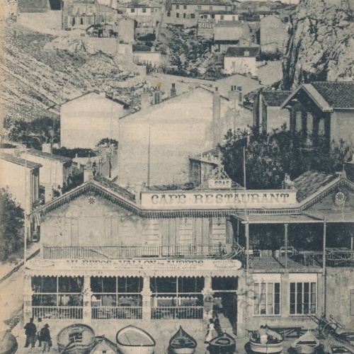 AK aus Marseille Le Vallon des Auffes Italien Ansichtskarte (8763)