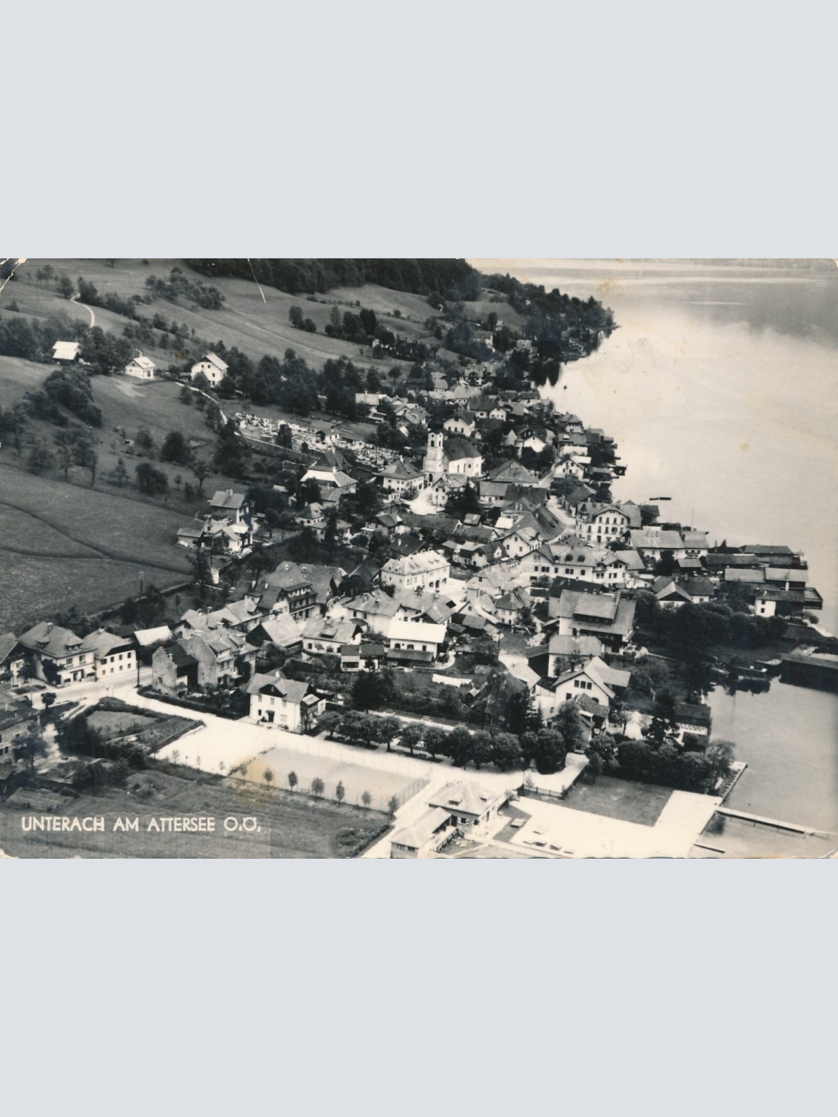 AK aus Unterrach Oberösterreich Fliegerfoto (J9)