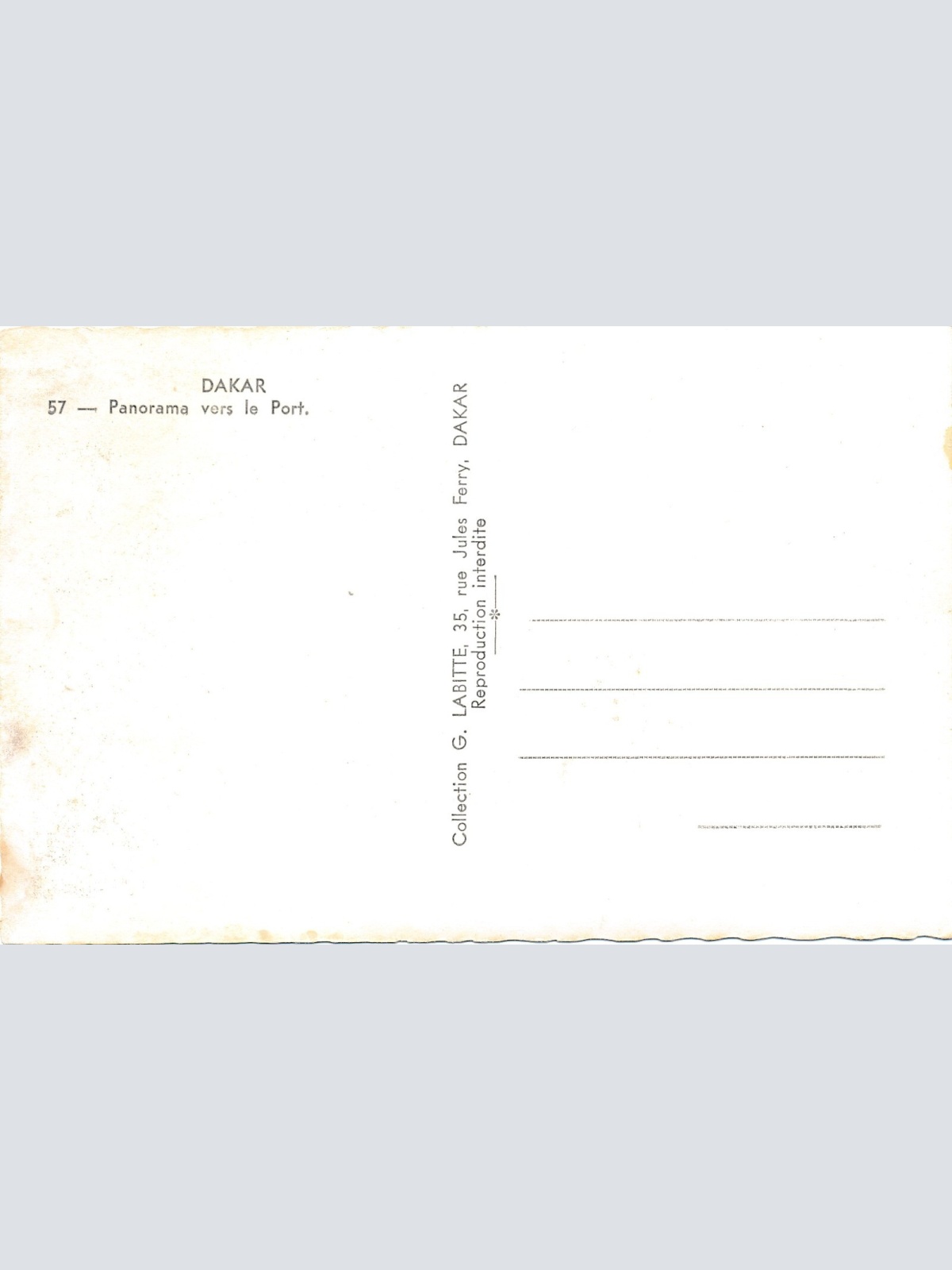 AK aus Dakar Panorama vers le Port Senegal Westafrika (7349)