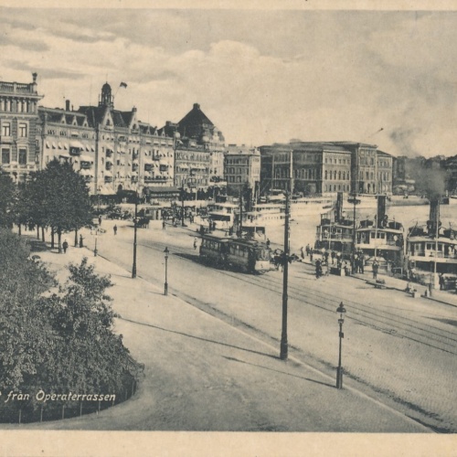 AK aus Stockholm Utsikt fran Operaterrassen Schweden (7358)