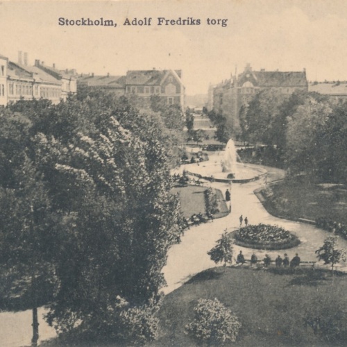 AK aus Stockholm Adolf Fredriks torg Schweden (7386)