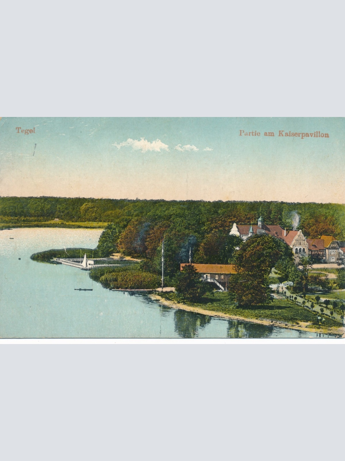 AK aus Tegel am Kaiserpavillon Berlin Ansichtskarte (9204)