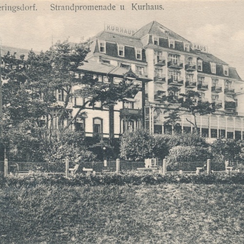 AK aus Heringsdorf mit Kurhaus Mecklenburg - Vorpommern Ansichtskarte (9206)