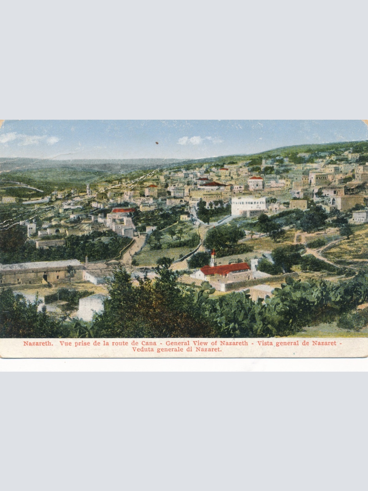 AK aus Nazareth general View Israel Asien Ansichtskarte (9195)