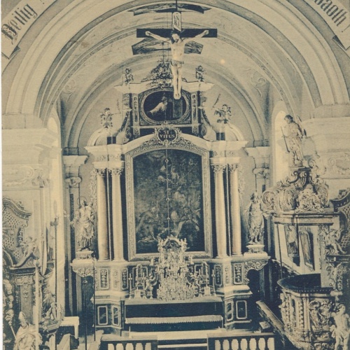 AK aus Putzleinsdorf Kircheninneres Oberösterreich Ansichtskarte (9236)