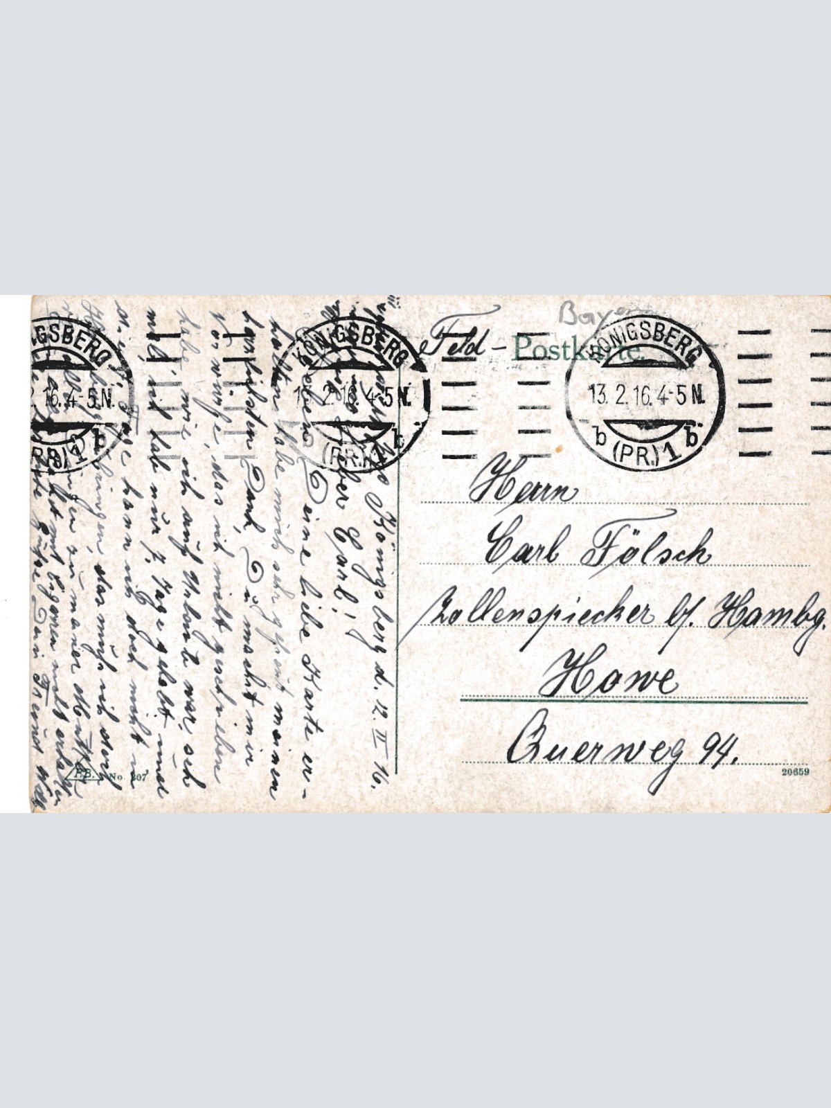 AK aus Königsberg mit Albertus Universität Bayern Ansichtskarte (9213)