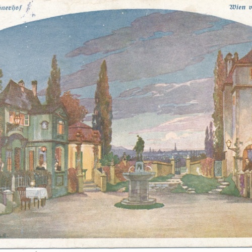 AK aus Wien mit Hotel Mündnerhof Ansichtskarte (9218)