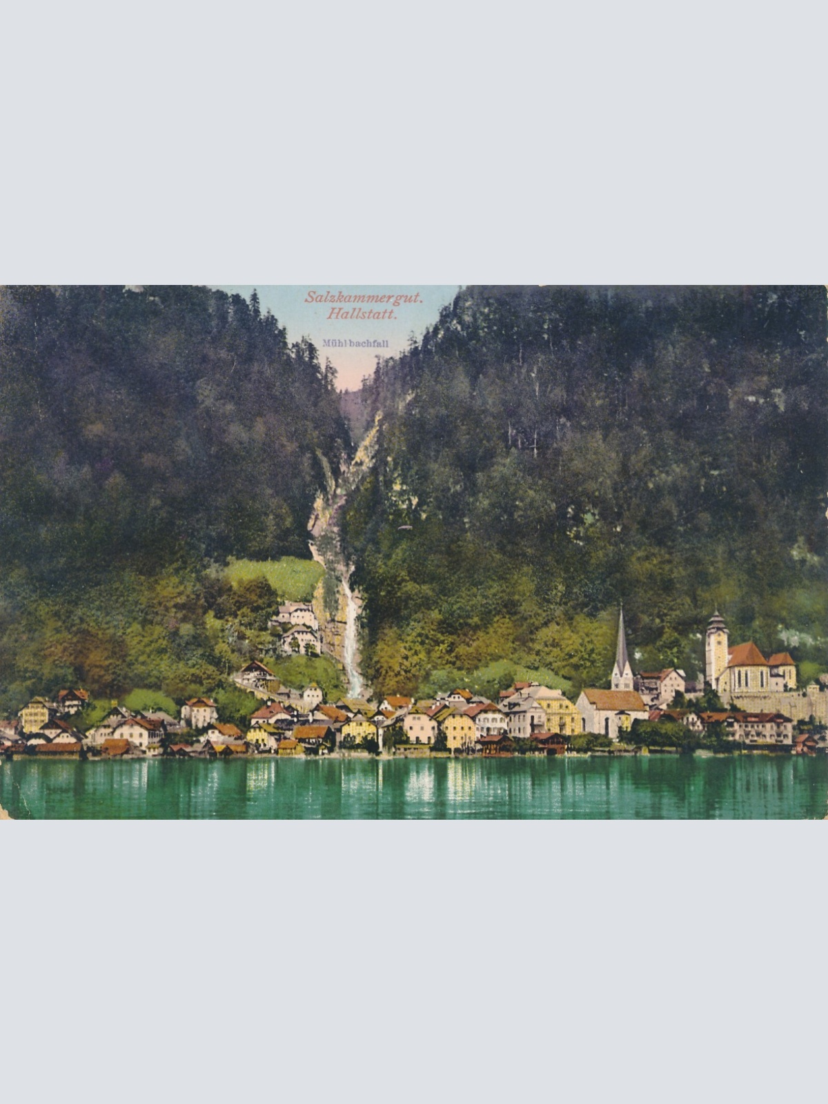 AK aus Hallstatt Oberösterreich geg. Mühlbachfall (J48)