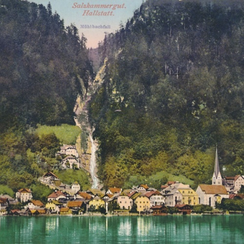AK aus Hallstatt Oberösterreich geg. Mühlbachfall (J48)