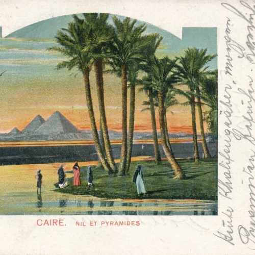 AK aus Caire - Kairo Nil et Pyramides Ägypten Ansichtskarte (9169)