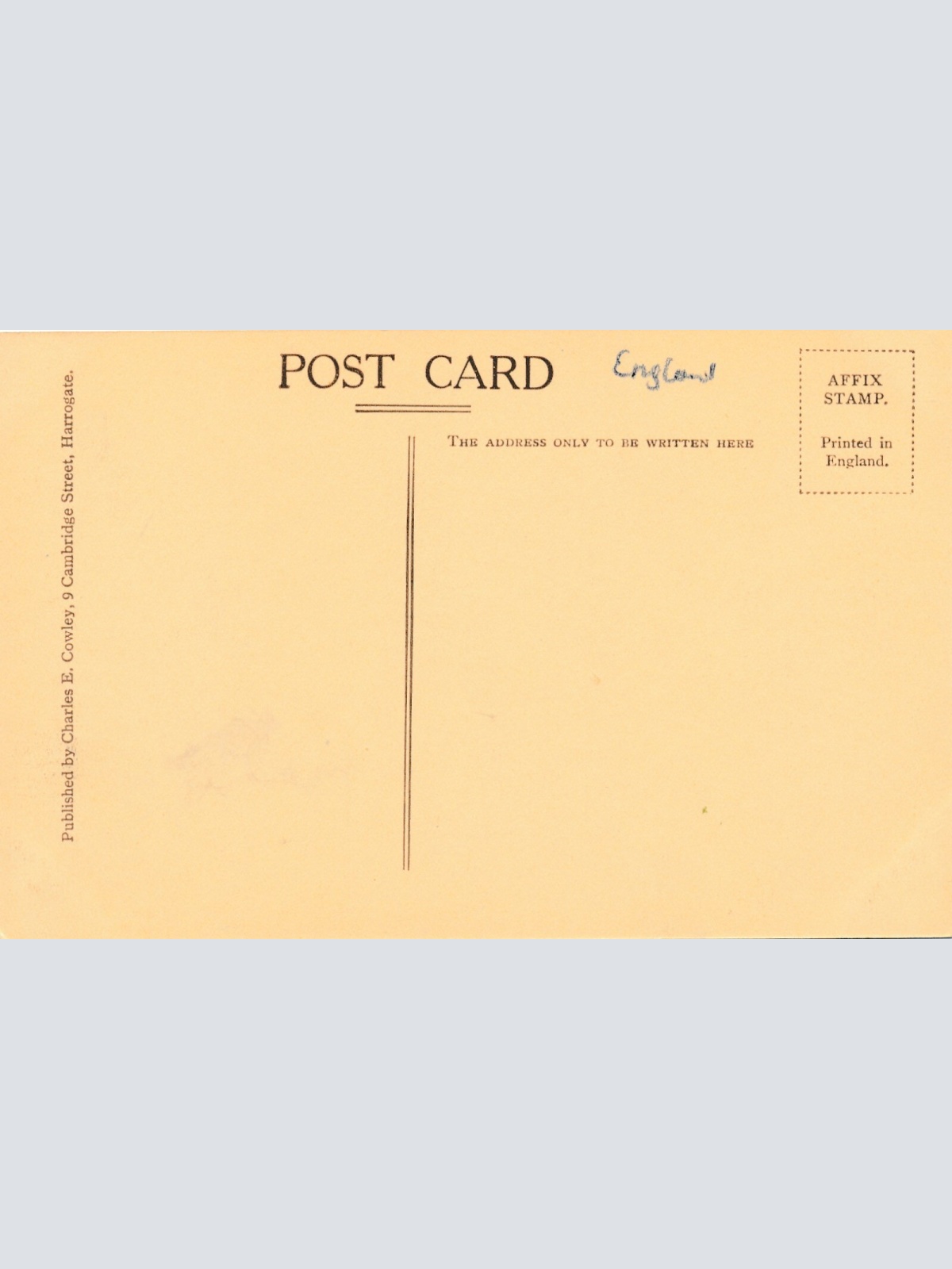 AK aus Harrogate the stray and west Park England Ansichtskarte (9182)