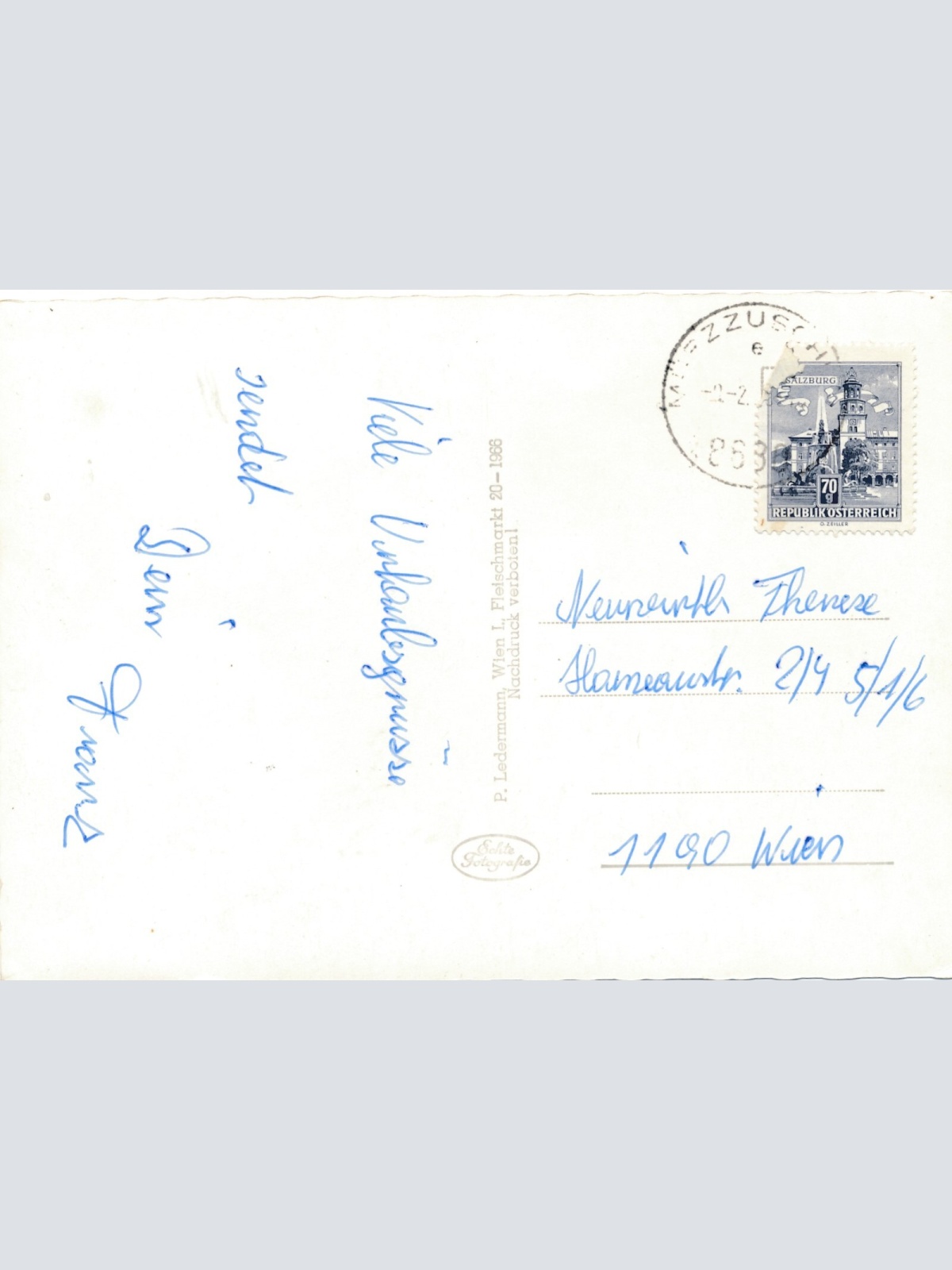 AK aus Münzzuschlag Steiermark Alpengasthof Steinbauer (J69)