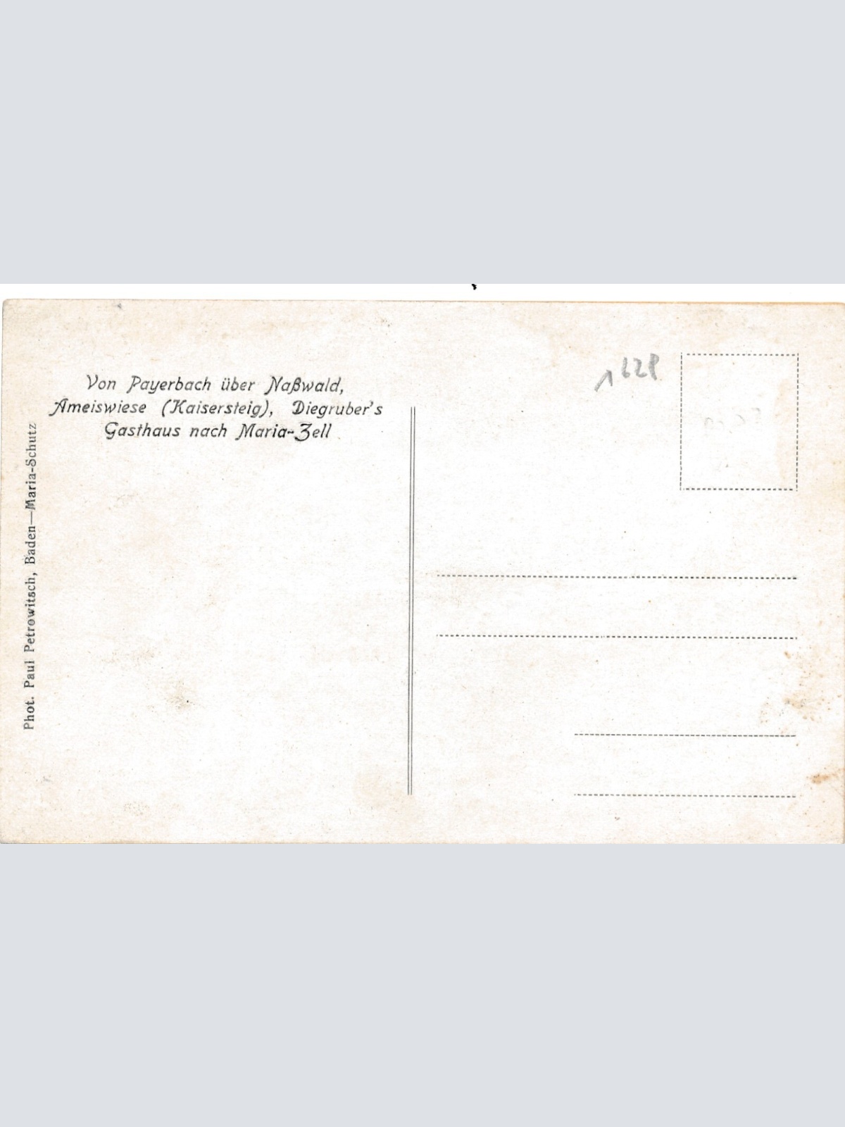 AK aus Mürzsteg mit Karl Digrubers Touristen Gasthaus Steiermark (7036)