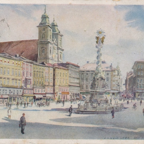 Künstler - AK Heimatwerk aus Linz an der Donau Oberösterr. Ansichtskarte (8961)