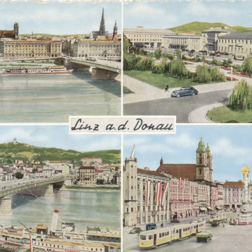 AK aus Linz an der Donau Mehrbildkarte Oberösterr. Ansichtskarte (8977)