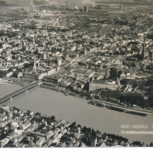AK aus Linz an der Donau Fliegeraufnahme Nr.650 Oberösterr. Ansichtskarte (8982)