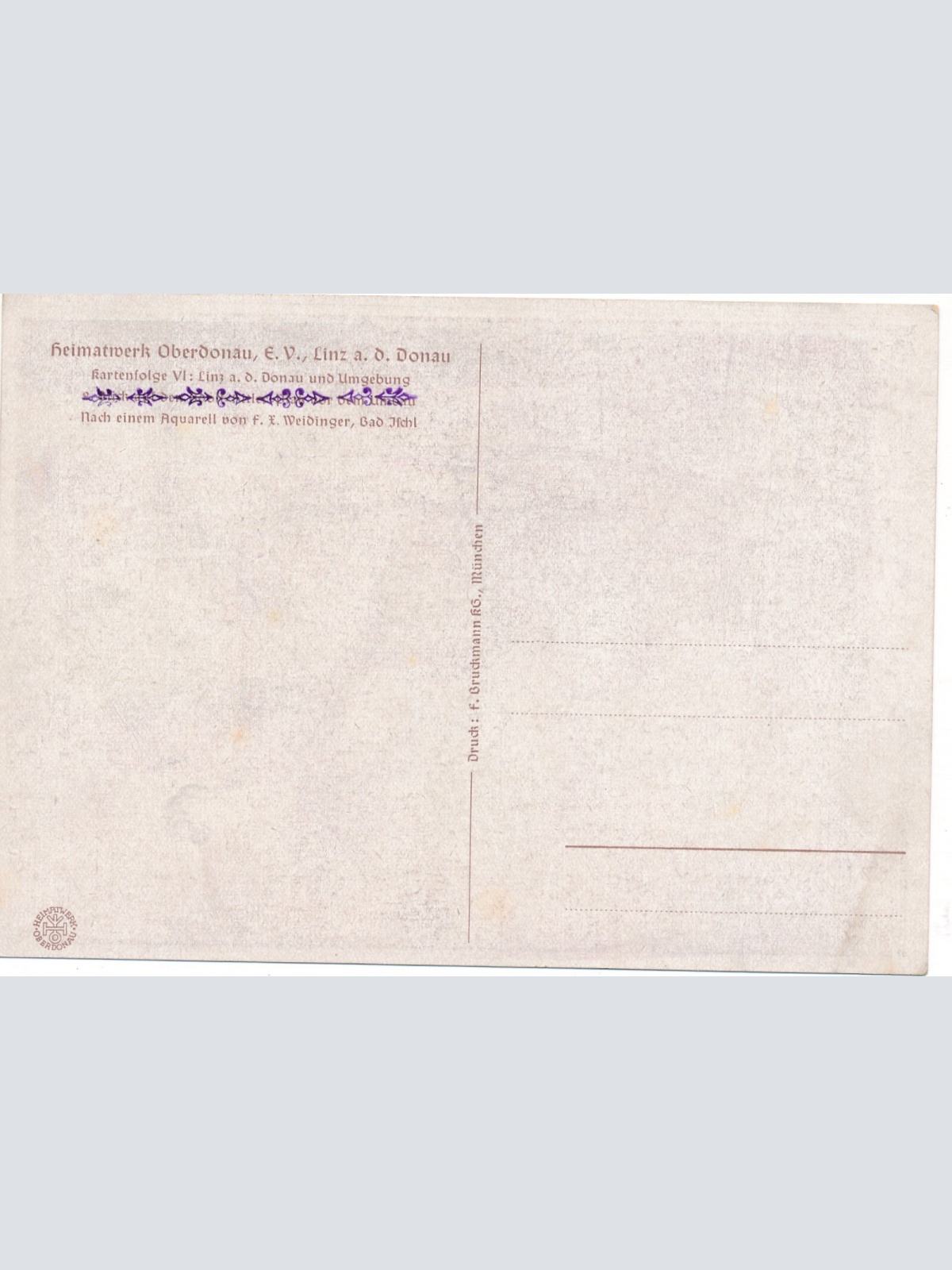 Künstler - AK Heimatwerk aus Linz an der Donau Oberösterr. Ansichtskarte (8961)