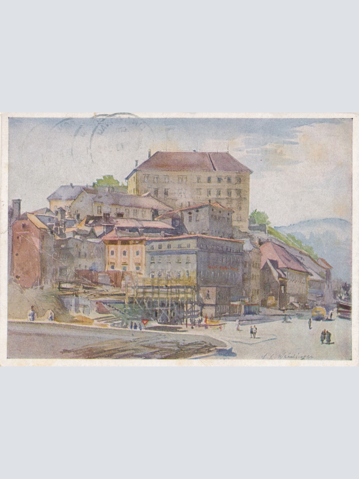 Künstler - AK Heimatwerk aus Linz an der Donau Oberösterr. Ansichtskarte (8963)