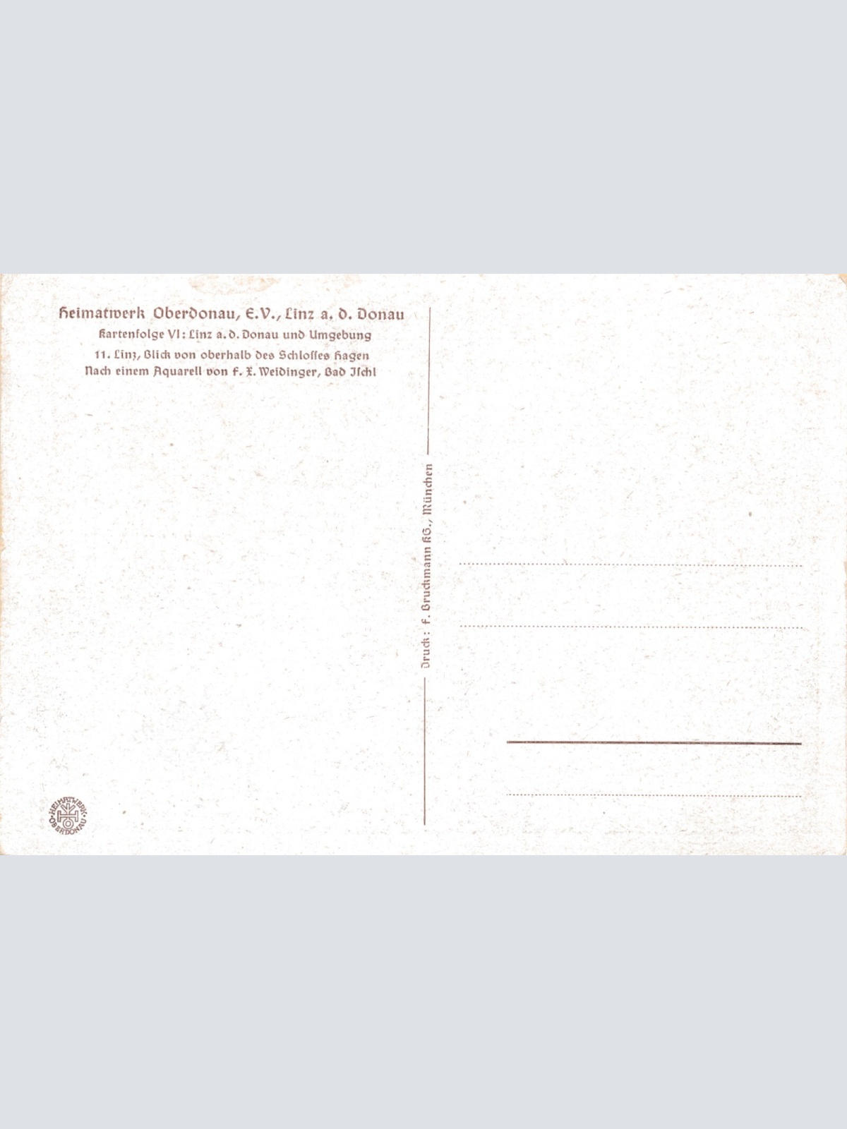 Künstler - AK Heimatwerk aus Linz an der Donau Oberösterr. Ansichtskarte (8964)