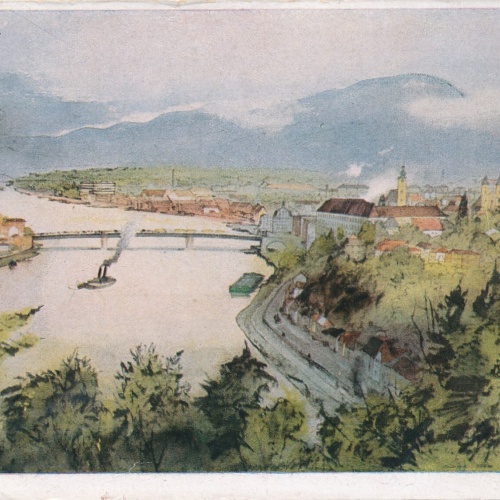 Künstler - AK Heimatwerk aus Linz an der Donau Oberösterr. Ansichtskarte (8966)