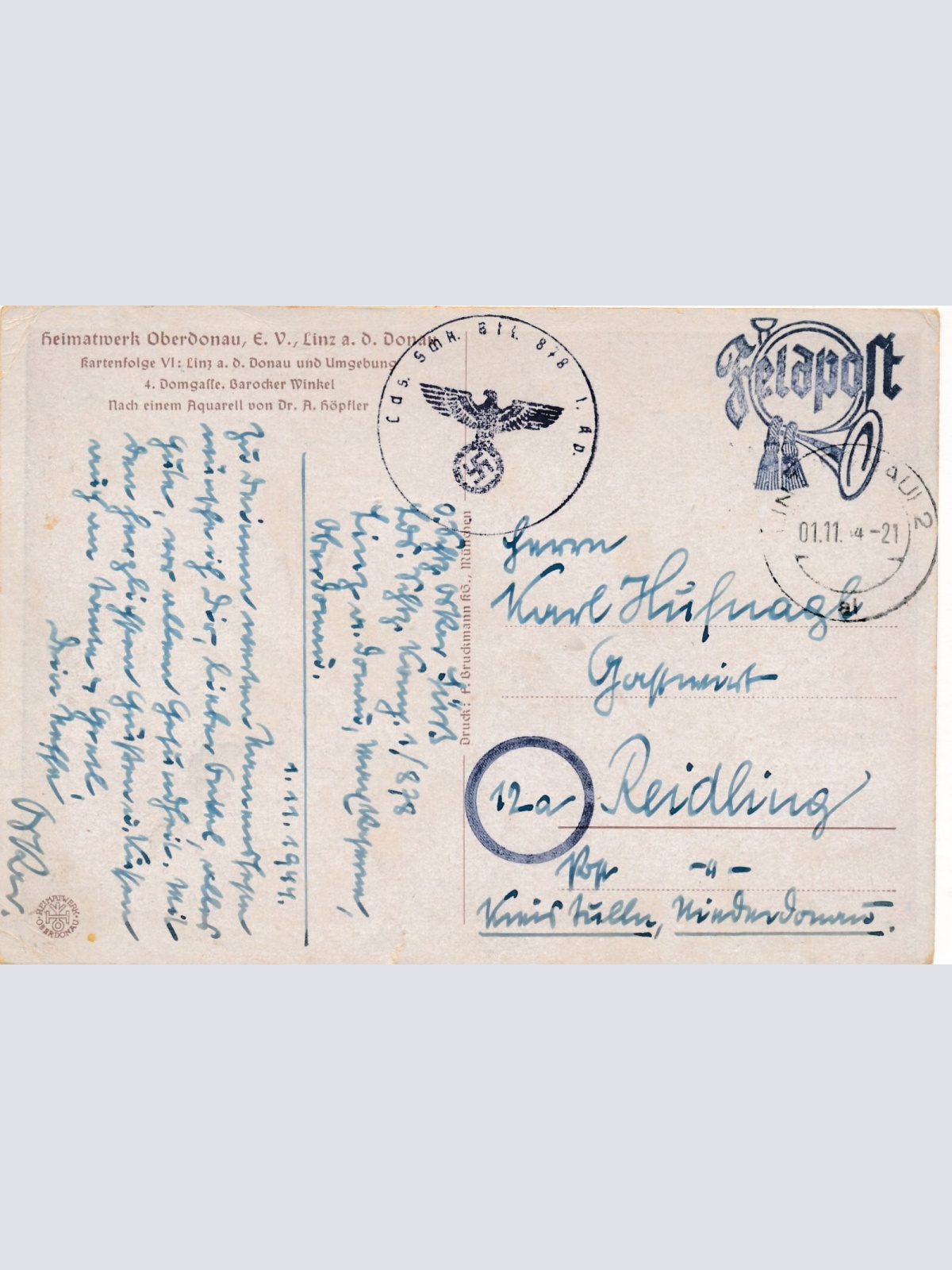 Künstler - AK Heimatwerk aus Linz an der Donau Oberösterr. Ansichtskarte (8967)