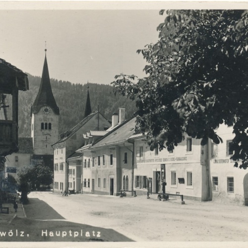 AK aus Oberwölz Hauptplatz Steiermark Ansichtskarte (9079)